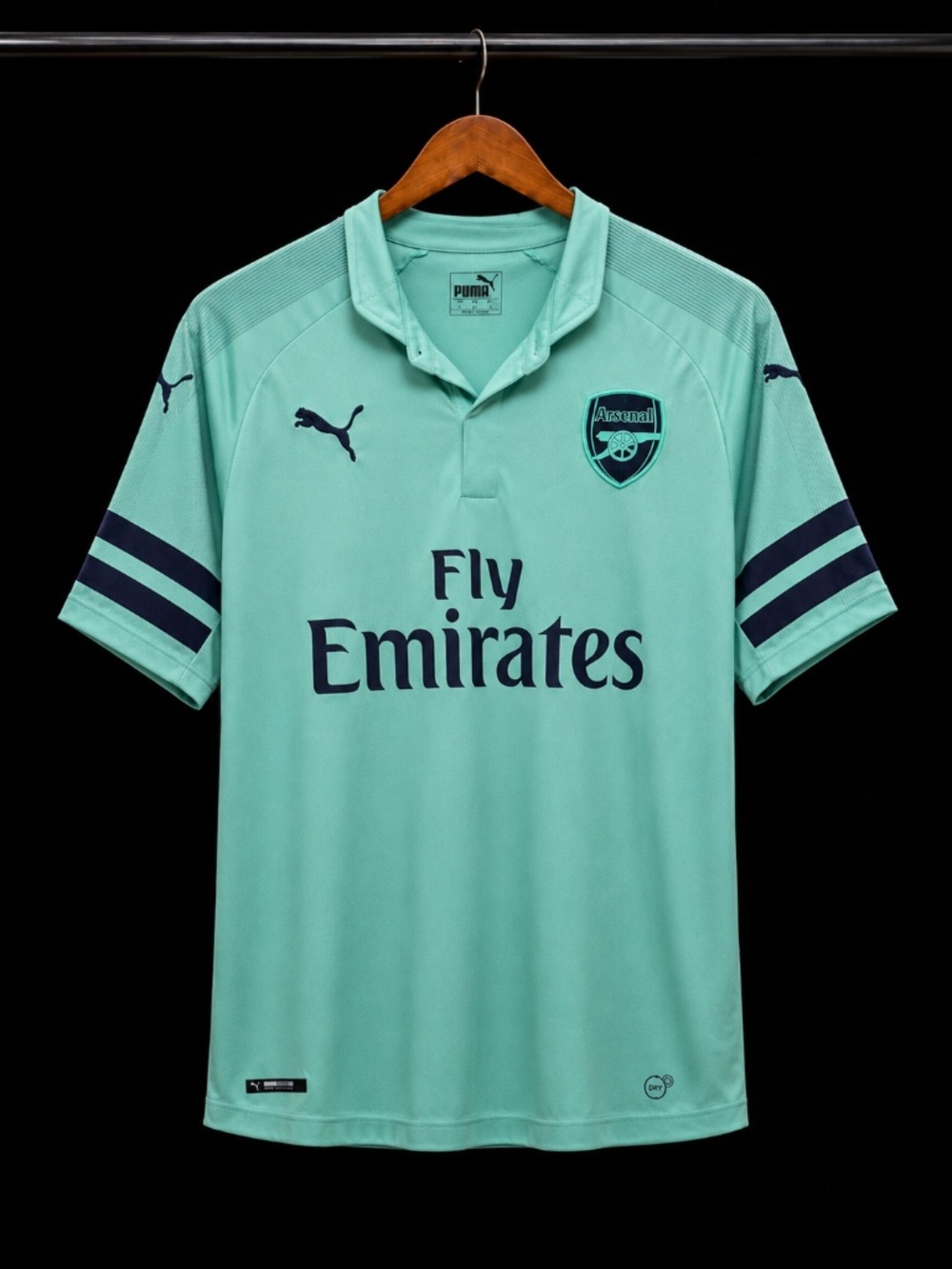 Arsenal 2018/19 Third Shirt – Puma – Men's Large – Mint Green